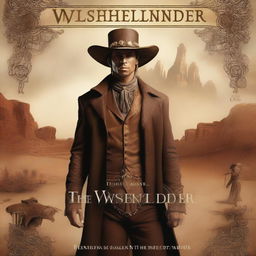 A book cover for 'The Wishender,' a fantasy western with steampunk elements