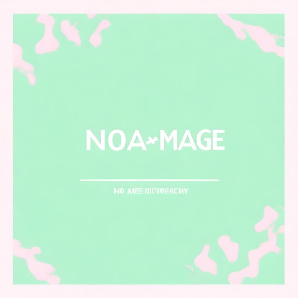 A pastel-colored background with the sentence 'no image available' written in a simple, elegant font