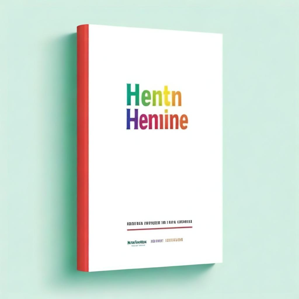 A plain white book cover with the title text having a background in different colors