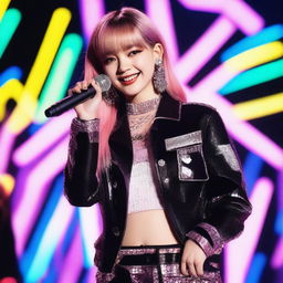 Create an image of Lisa from Blackpink