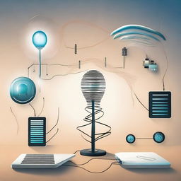 Create an image depicting wireless energy harvesting