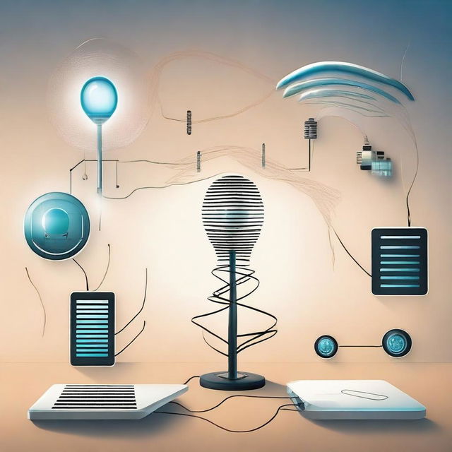 Create an image depicting wireless energy harvesting