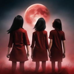 Create a novel cover for a fictional book titled 'Blood Moon Eclipse'