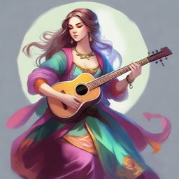 Design a female bard character for Dungeons and Dragons