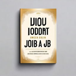 Create a book cover for a book titled 'You don't need a Job: how to live like the new rich'