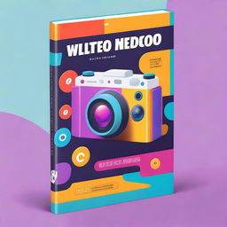 A vibrant book cover for a guide on video making