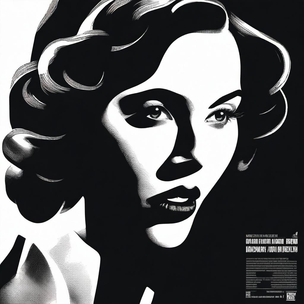 A modern noir movie poster featuring a close-up of a woman offering a jump drive inside her mouth