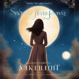 Create a book cover with the title 'Shadows and Starlight' in a larger, prominent font and the subtitle 'Deborah's Awakening' in a smaller font underneath the main title