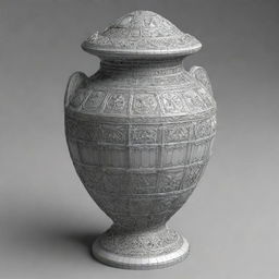 Generate a 3D sketch of a generic object showcasing intricate details and shading.