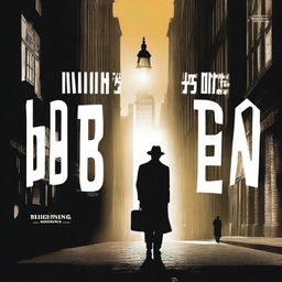 The cover features a silhouette of a detective, holding a magnifying glass, against a backdrop of dark city streets