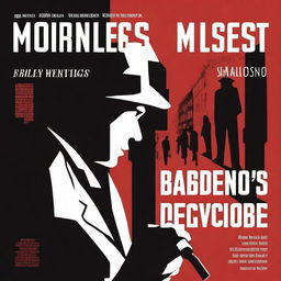 The cover features a silhouette of a detective, holding a magnifying glass, against a backdrop of dark city streets