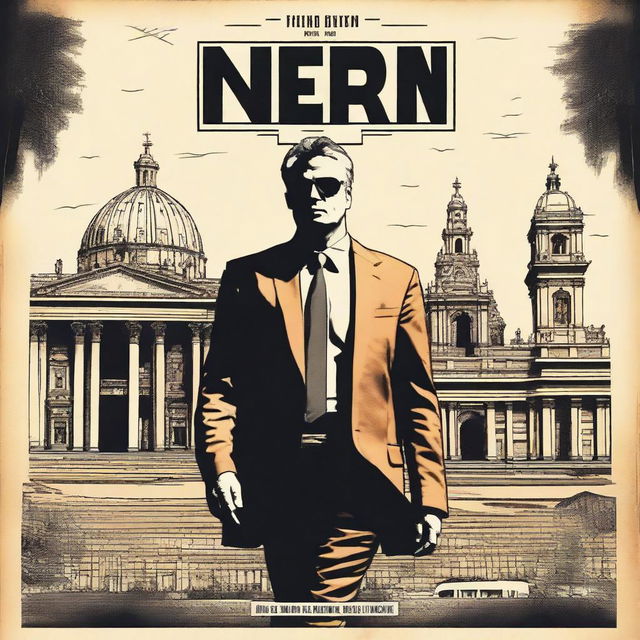 Create a movie poster for a film titled 'Hern Takes Over Palermo'