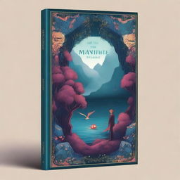 A beautifully designed book cover featuring an intriguing and mysterious scene