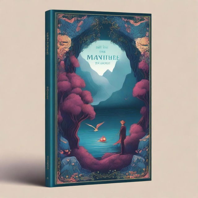 A beautifully designed book cover featuring an intriguing and mysterious scene