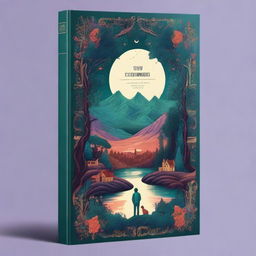 A beautifully designed book cover featuring an intriguing and mysterious scene