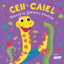 A colorful and whimsical children's book cover titled 'Cecil the Trouser Snake