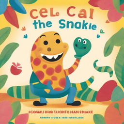 A colorful and whimsical children's book cover titled 'Cecil the Trouser Snake