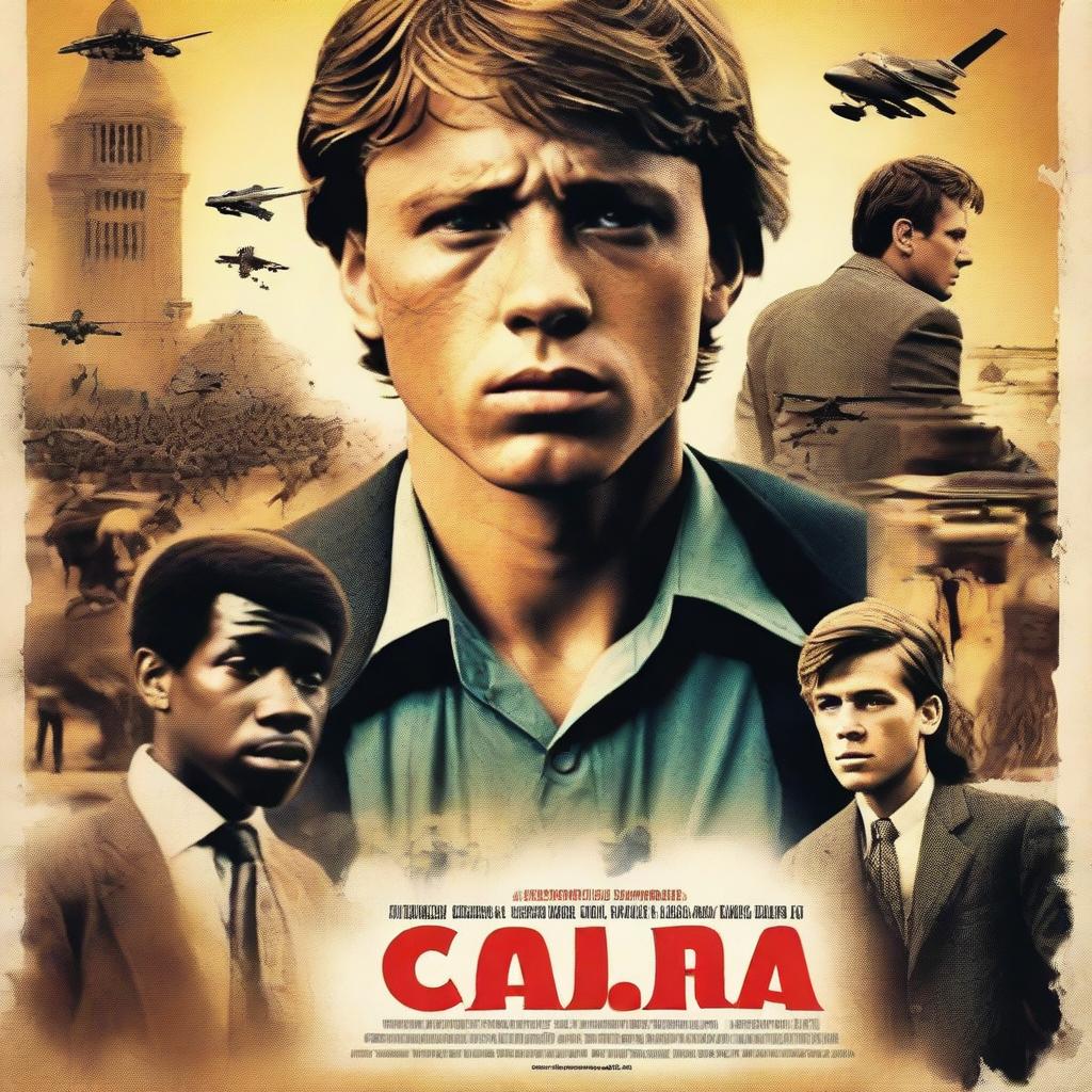 A movie poster featuring a young man with dark blonde hair, around 16 years old, who has secretly become a billionaire by selling humans to big factories in Africa