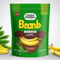 A vibrant and eye-catching stand-up pouch cover design for Kerala banana chips