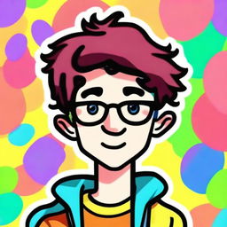 Create a fun and quirky profile image of a character named Tyler