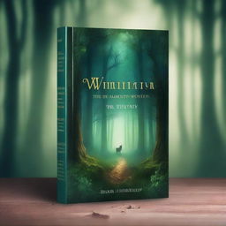 Create a captivating book cover featuring a mysterious forest with a hidden path, illuminated by moonlight