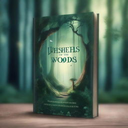 Create a captivating book cover featuring a mysterious forest with a hidden path, illuminated by moonlight