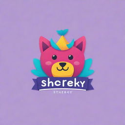 Design a logo with the text 'shreky.cro', making it both adorable and realistic. Incorporate vibrant colors and shapes to add to its charm and attractiveness.