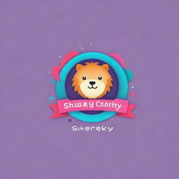 Design a logo with the text 'shreky.cro', making it both adorable and realistic. Incorporate vibrant colors and shapes to add to its charm and attractiveness.