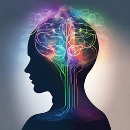 Create an image that illustrates various techniques to reprogram the mind