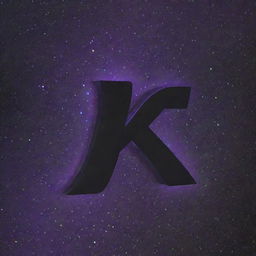 The 'KG' logo is now reimagined to express a futuristic vibe. It possesses a sleek design with neon highlights, holographic effects, and a metallic finish. The backdrop is a deep, star-speckled galaxy.