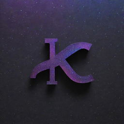 The 'KG' logo is now reimagined to express a futuristic vibe. It possesses a sleek design with neon highlights, holographic effects, and a metallic finish. The backdrop is a deep, star-speckled galaxy.