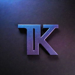 The 'KG' logo is now reimagined to express a futuristic vibe. It possesses a sleek design with neon highlights, holographic effects, and a metallic finish. The backdrop is a deep, star-speckled galaxy.