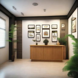 Design a cozy and efficient interior for a 12x10 ft photo studio shop in Indore