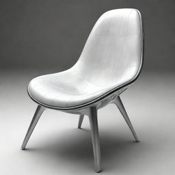 Create a pencil sketch of a unique, futuristic chair, devoid of legs.