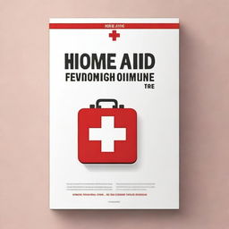 A first aid guide for the home with a clean and professional cover design