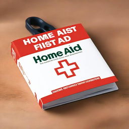 A first aid guide for the home with a clean and professional cover design