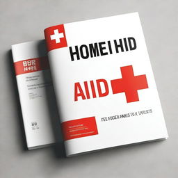 A first aid guide for the home with a clean and professional cover design