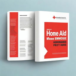 A first aid guide for the home with a clean and professional cover design