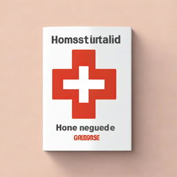 A first aid guide for the home with a professional yet friendly cover design