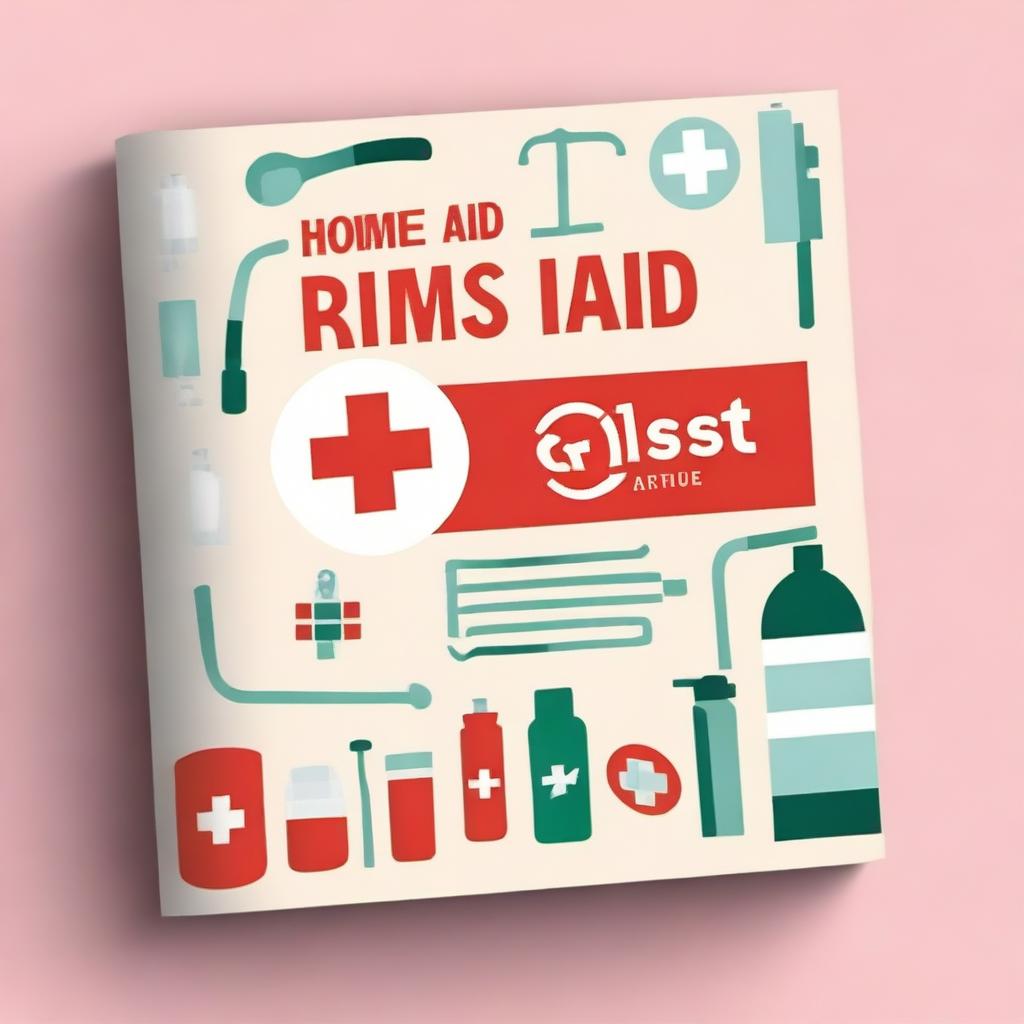 A first aid guide for the home with a professional yet friendly cover design