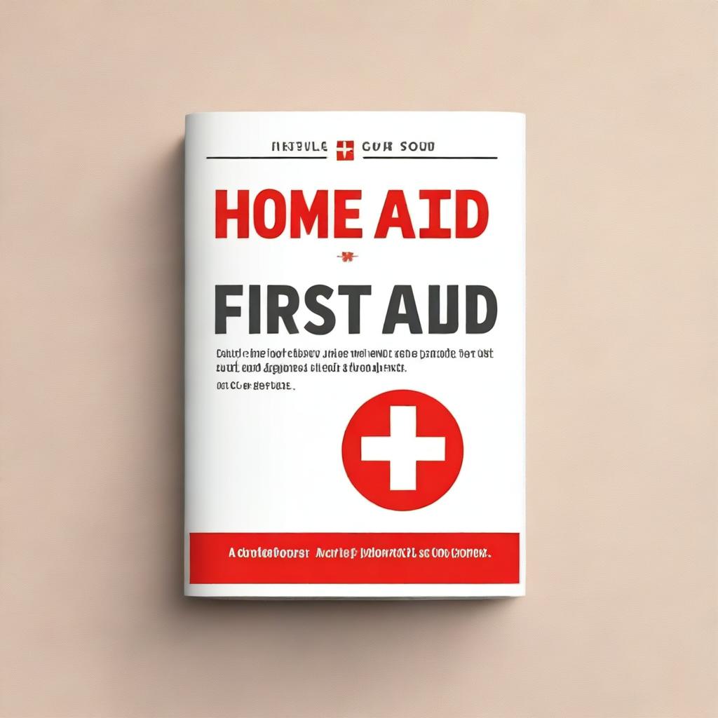 A first aid guide for the home with a professional yet friendly cover design