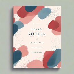 A captivating book cover for 'Diary’s of Fractured Souls,' a collection of poignant diary entries