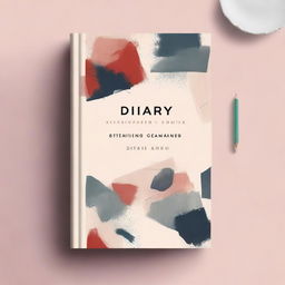 A captivating book cover for 'Diary’s of Fractured Souls,' a collection of poignant diary entries