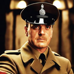 Create an image featuring Standartenführer Dieter Hellstrom from the movie 'Inglourious Basterds