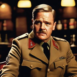 Create an image featuring Standartenführer Dieter Hellstrom from the movie 'Inglourious Basterds