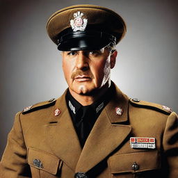 Create an image featuring Standartenführer Dieter Hellstrom from the movie 'Inglourious Basterds