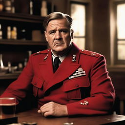 Create an image featuring Standartenführer Dieter Hellstrom from the movie 'Inglourious Basterds