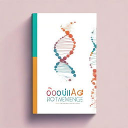 A captivating book cover design featuring the theme of genetics