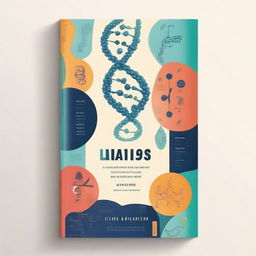 A captivating book cover design featuring the theme of genetics