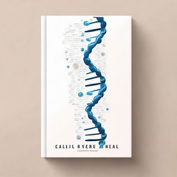 A captivating book cover design featuring the theme of genetics